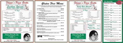 filippis pizza|filippi's pizza menu.